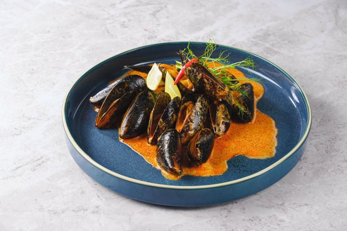 Мидии в соусе "том-ям"