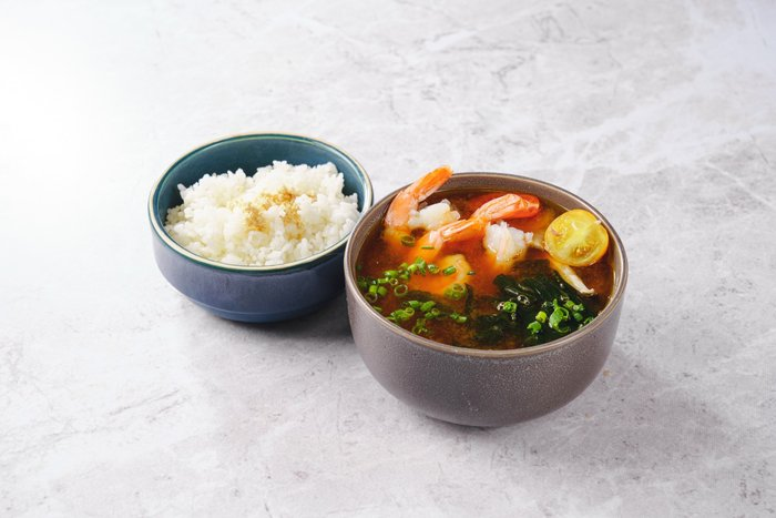 Мисо суп с креветками